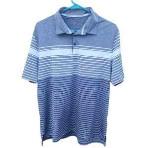 Adidas Polo Shirt Mens Size Large White Short Sleeve Falcon Bird